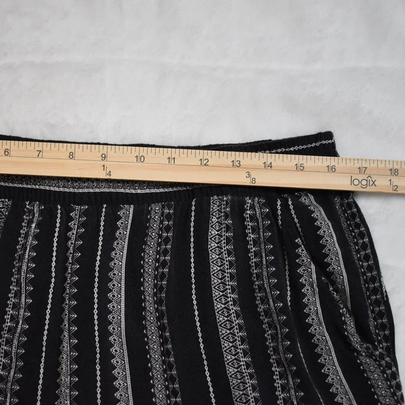 Jessica Simpson Tribal Ankle Pants Sz M Pull On Elastic Waist Pull On Neutral - Picture 12 of 16